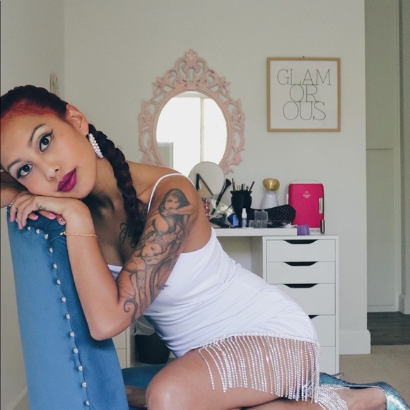 NEW White Dress with Tassel Detail - Picture 9 of 15